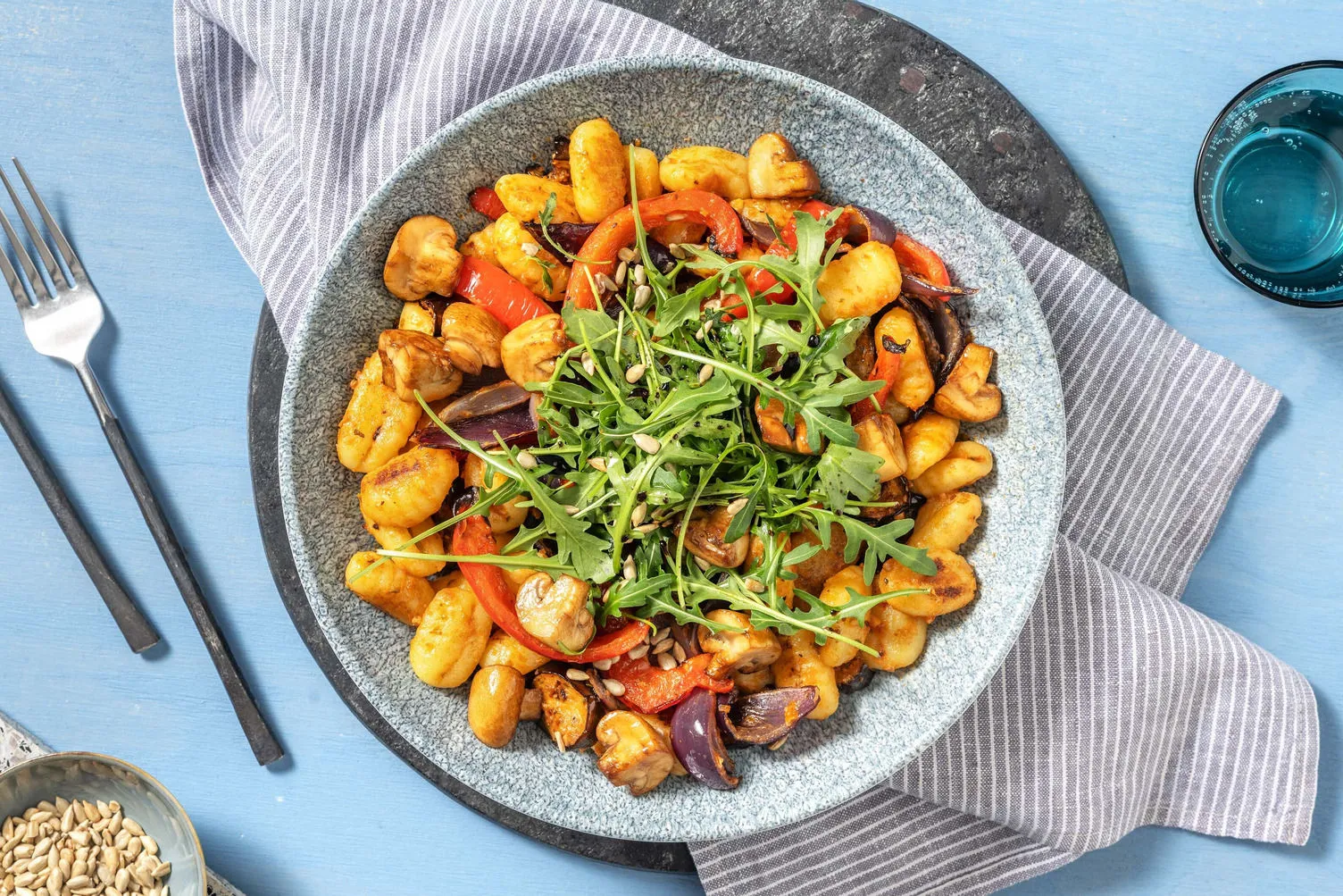 Gnocchi in Balsamic Herb Butter Sauce