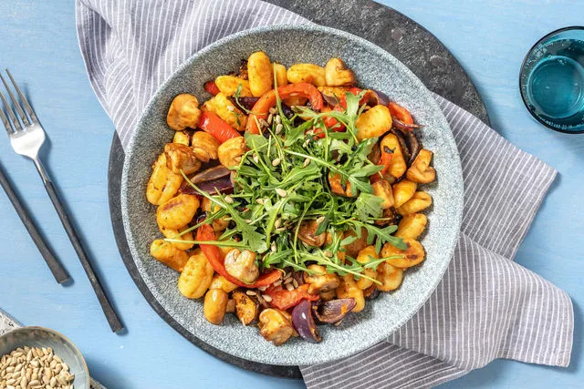 Gnocchi in Balsamic Herb Butter Sauce