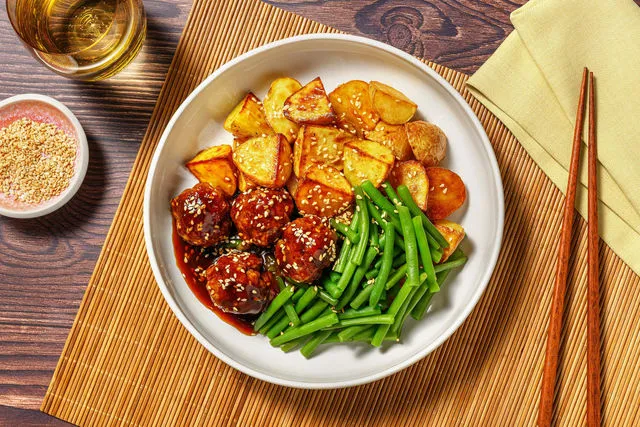 Glazed Korean Meatballs